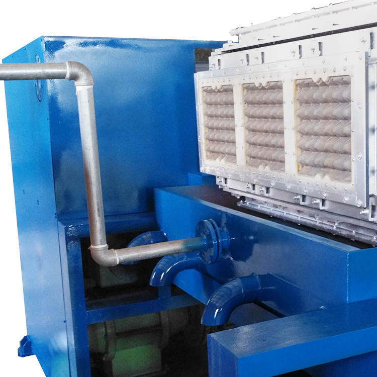 Máquina rotativa de papel para bandejas de huevos 2000-3000pcs/H Máquina de moldeado de pulpa naranja y verde para la fabricación de cartón de huevo de papel / bandeja