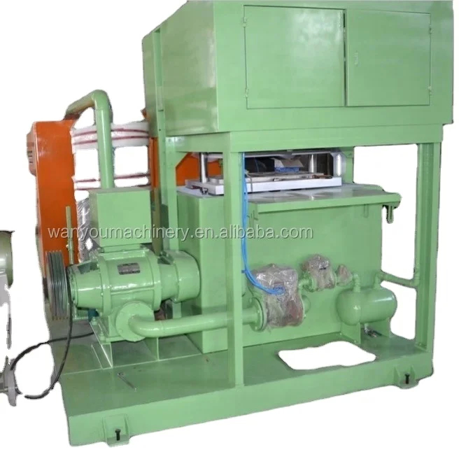 7.5KW motor de conducción pequeño fabricante de bandeja de huevo bandeja de huevo máquina de moldeo de pulpa para la eficiencia de la producción