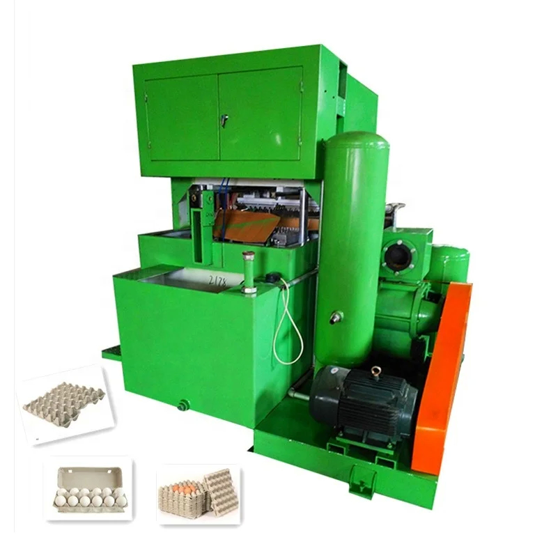 Máquina de moldeo de pasta de papel de alto rendimiento para la producción de bandejas de huevos con control por ordenador y bajo consumo de energía