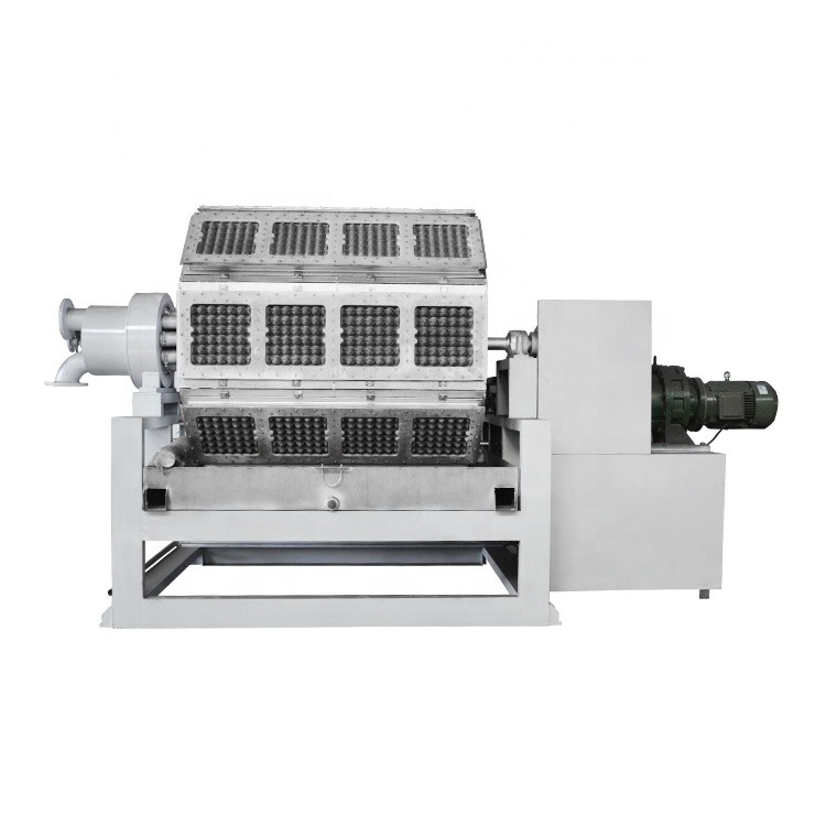 Línea de producción de bandejas de huevos de papel de desecho ecológico de forma rotativa recíproca 45KW-200kw
