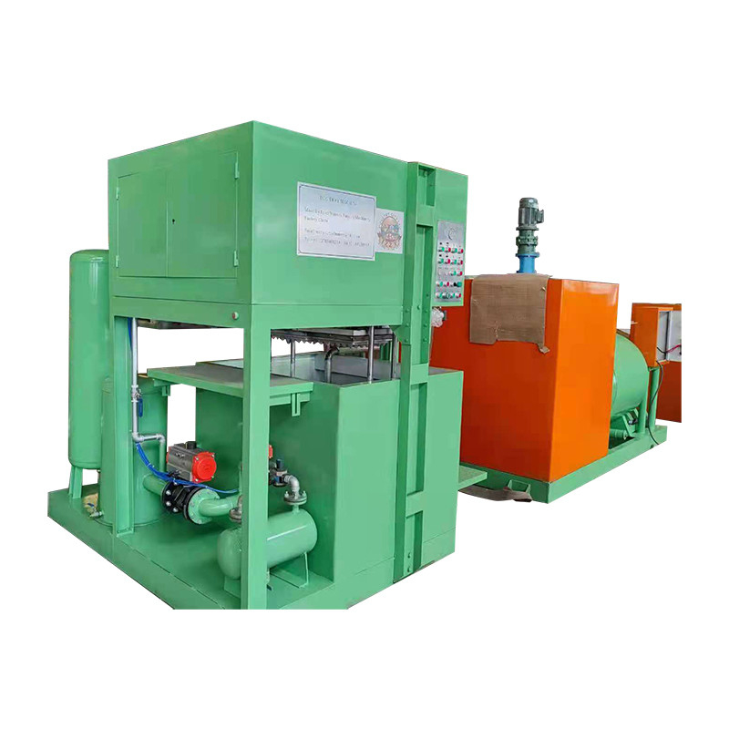 7.5KW motor de conducción pequeño fabricante de bandeja de huevo bandeja de huevo máquina de moldeo de pulpa para la eficiencia de la producción