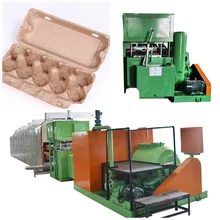 1 año de garantía de uso de huevos y material de pasta de papel máquina automática de bandeja de huevos línea de producción máquina de moldeo de pasta