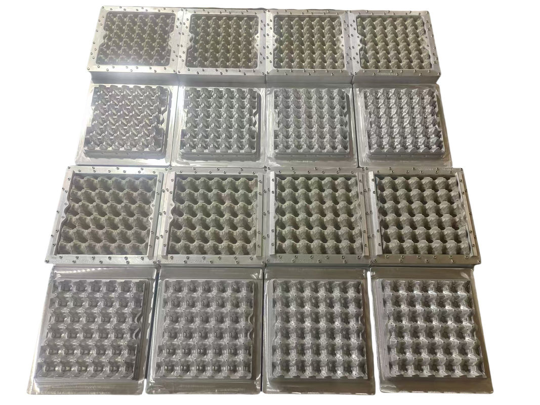 Máquina de moldeo de bandejas de huevos rotativa ecológica 45KW-200kw, gran capacidad, 15 asientos, tipo de moldes 4*4