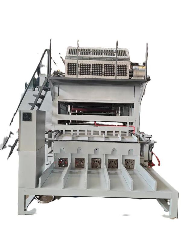 Maquinaria de fabricación de bandejas de huevos de papel profesional de moldeo de pasta de papel Maquinaria de línea de producción de cartón de huevo 5000-6000pcs / h control PLC