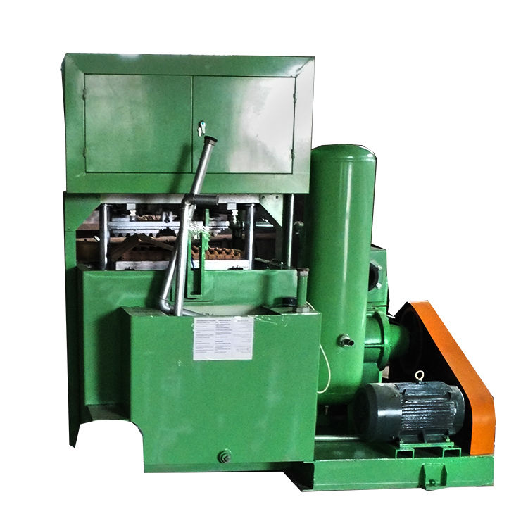 Máquina de moldeo de papel de pulpa de pequeña capacidad para bandejas de huevos Línea de producción 700 pcs/h Moldes de aluminio