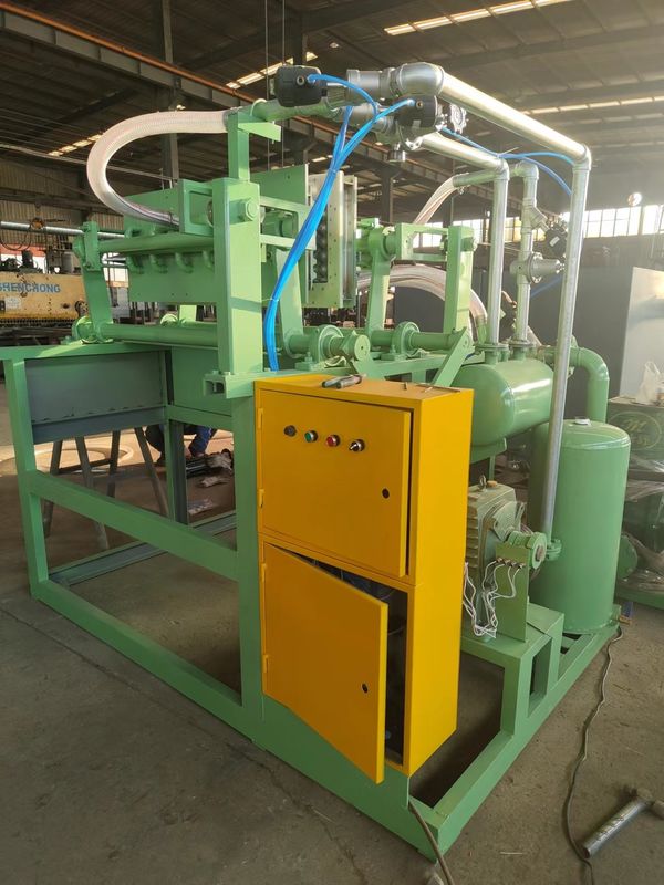 Paper Egg Tray Making Machine 1x3 Semi Automatic Mold Pulp Device Designed for New Small Enterprises and Low Risk Startup 1*3 Molds 1000pcs/h Output Egg Tray Machine