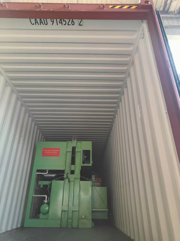 2 moldes 700 pcs/h Molds personalizados máquina de papel bandeja de huevo máquina de moldeo de pulpa con baja energía