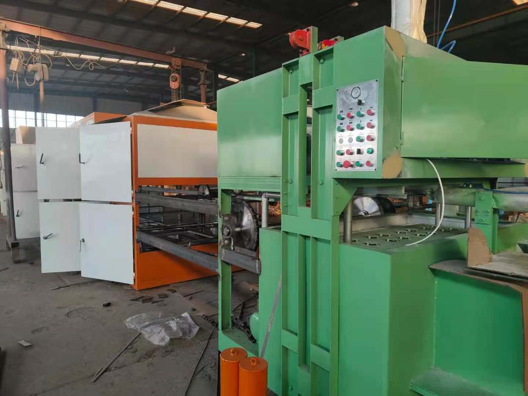 Máquina Empaquetadora de Hueveras Totalmente Automática / Equipos de Moldeo de Pulpa / Línea de Producción de Hueveras con Control PLC