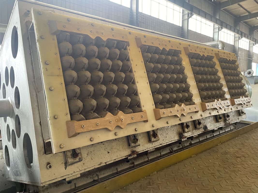 Máquina de bandejas de huevos de papel de bajo ruido, fácil operación, máquina de moldeo de pulpa para la fabricación de cajas de huevos y bandejas de manzanas en 380V-440V