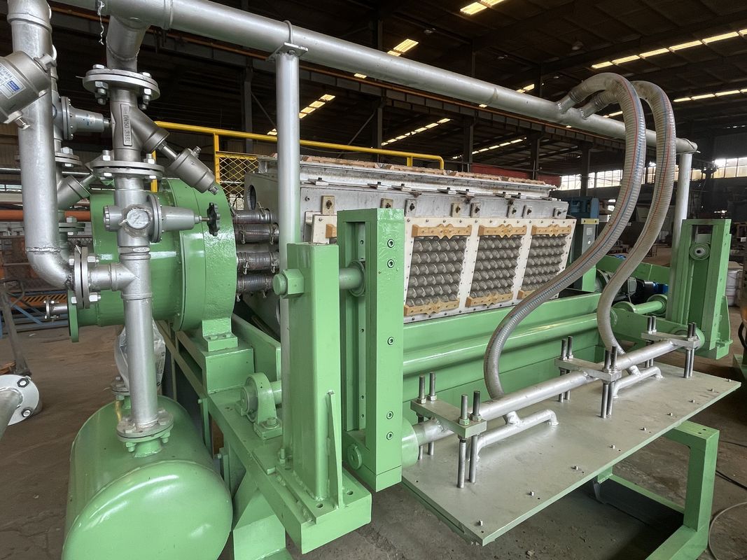 Máquina de bandejas de huevos de papel tipo rotativo de ahorro de energía 2500 piezas/h Línea de producción de bandejas de huevos Moldes personalizados de aluminio