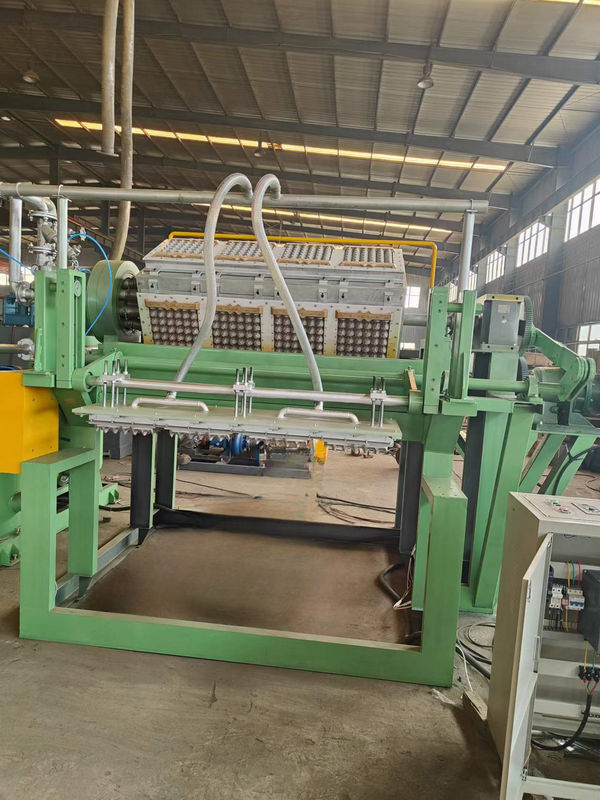 Máquina de bandejas de huevos de papel tipo rotativo de ahorro de energía 2500 piezas/h Línea de producción de bandejas de huevos Moldes personalizados de aluminio