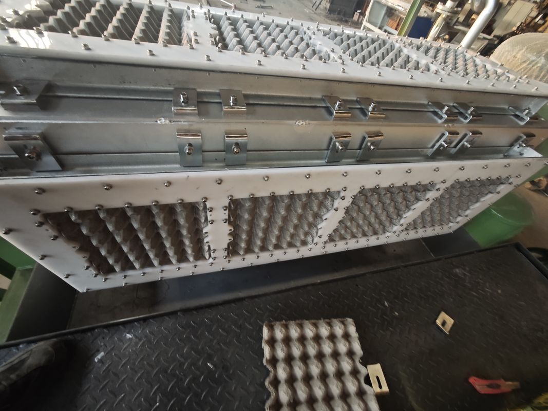 12-20 trazos/minuto Máquina de papel para bandejas de huevos Máquina de moldear cartón de huevos para la producción 2500 piezas/hora