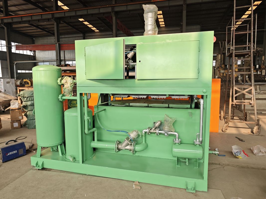 Máquina de bandeja de huevo de papel de pequeña capacidad Instalación conveniente Línea de producción de bandeja de huevo para la fabricación de cartón de huevo