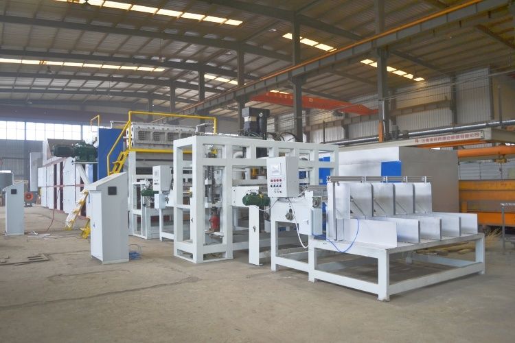 Máquina automática de elaboración de bandejas de huevos controlada por PLC 5000-6000pcs/hora Línea de producción de moldeo de pulpa de papel reciclado