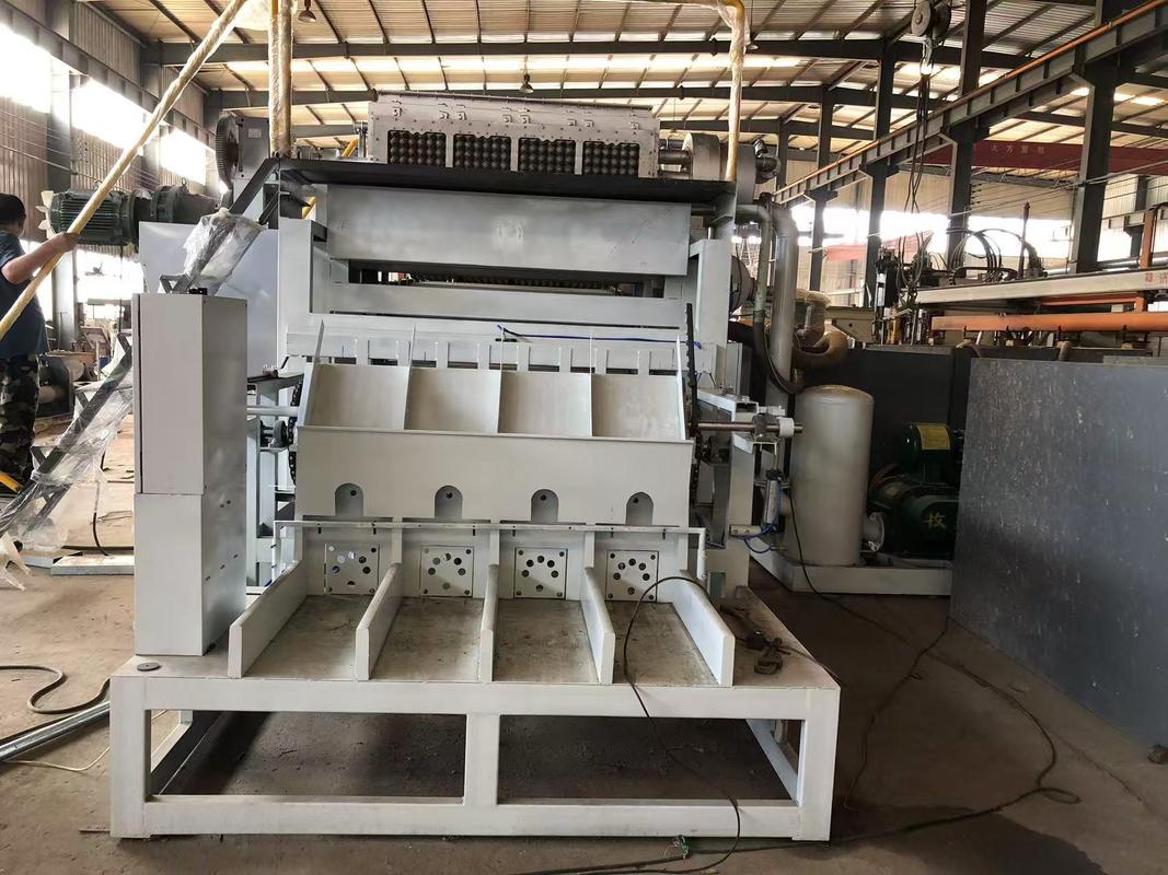 Máquina de fabricación de bandejas de huevo totalmente automática que admite tamaños de molde personalizados y cambio rápido para diversas necesidades de embalaje 2500-3000pcs / h Control PLC