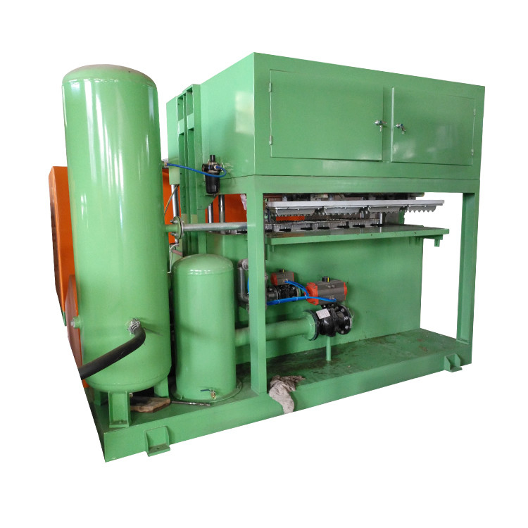 Máquina de bandeja de huevo de papel de pequeña capacidad Instalación conveniente Línea de producción de bandeja de huevo para la fabricación de cartón de huevo