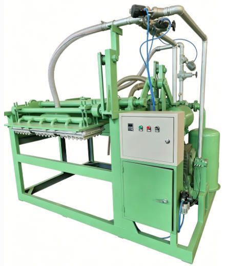 Máquina semiautomática de papel para bandejas de huevos 1000pcs/h Línea de producción automática de cartón de huevos