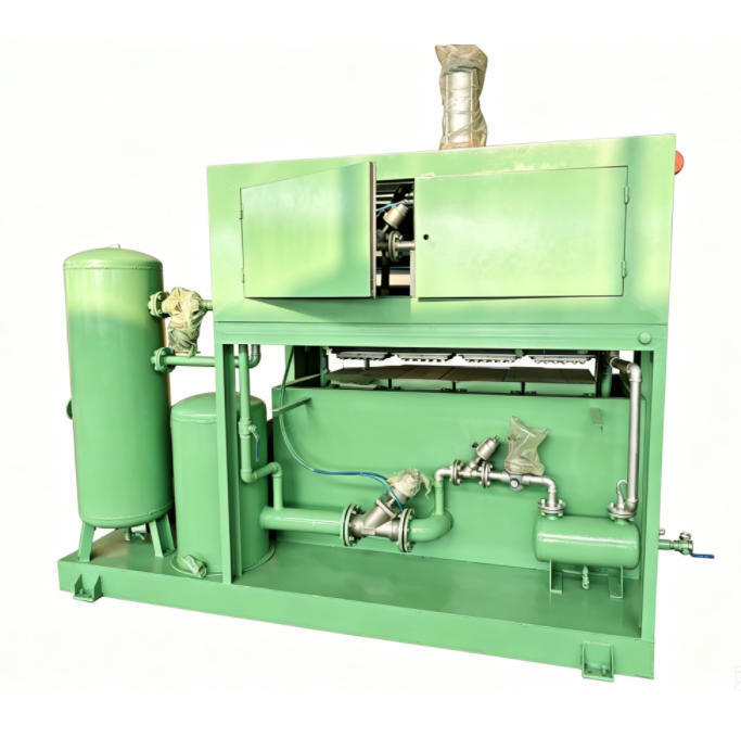 40-65kw 1000-1500pcs por hora Egg Tray Machine Línea de producción de EggTray para hacer bandejas de huevos Cartones de huevos Bandejas de zapatos Bandejas de guardería Moldes de aluminio controlados por PLC