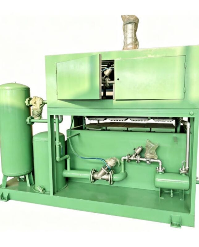 Pequeño 1300-1500pcs por máquina de la bandeja del huevo de la hora Máquina del cartón del huevo para hacer las bandejas del huevo Cartones de huevos Bandejas de los zapatos Moldes de aluminio de las bandejas del cuarto de niños PLC controlado