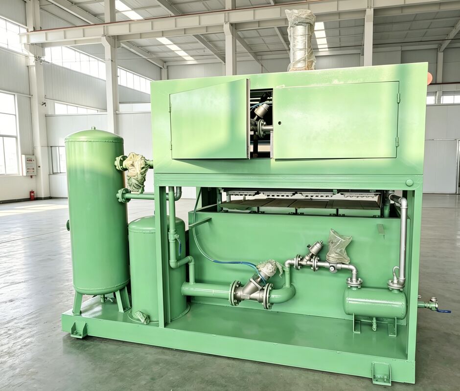 Máquina semiautomática para bandejas de huevos de papel 700pcs/h-1500pcs/h Línea de producción automática de cartón de huevos reciclado