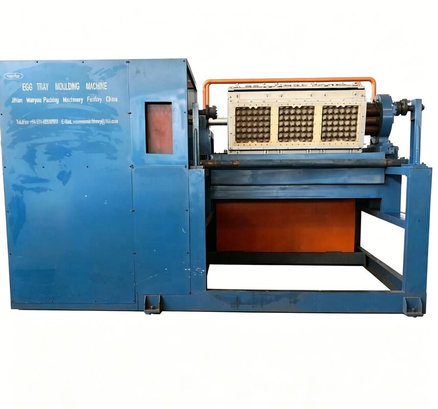 WANYOU WY-R1 Rotary Egg Tray Forming Machine 2000-2500 pcs/h Recycled Paper Pulp Molding for Mexican Poultry Farm