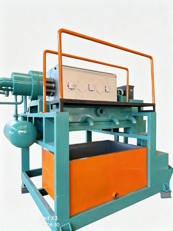 Máquina de fabricación de bandejas de huevo de papel rotativa 3 por 4 línea de producción de molde compacta y fácil de operar Producción de 2000 bandejas de huevo por hora