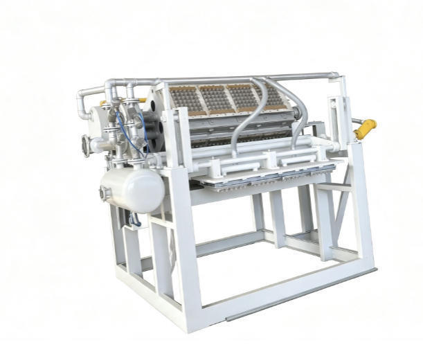 2500-5000pcs/h bandeja de papel de manzana bandeja de huevo máquina de cartón de huevo línea de producción de ahorro de energía controlado por PLC
