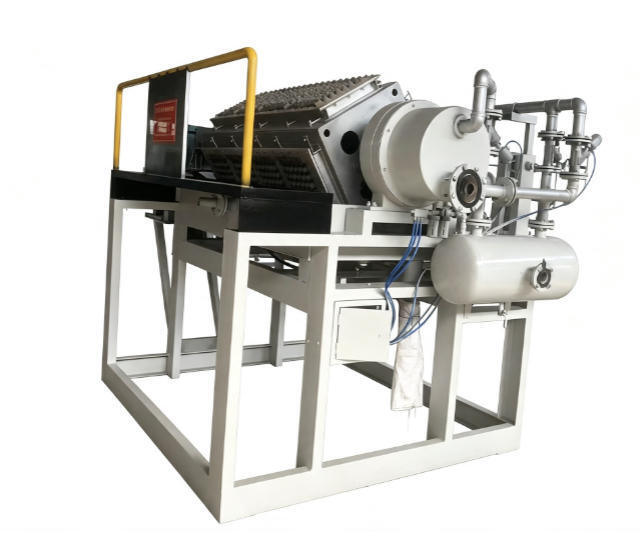 2500-5000pcs/h bandeja de papel de manzana bandeja de huevo máquina de cartón de huevo línea de producción de ahorro de energía controlado por PLC