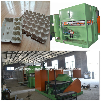 Máquina de fabricación de bandejas de huevos de pulpa de papel compacta automática PLC pequeña 7.5KW