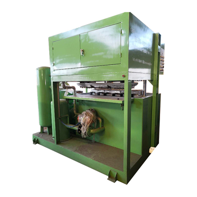 Máquina de cartón de bandeja de huevo de pulpa moldeada en papel eficiente con sistema de control PLC de secado por aire caliente 700 pcs / h - 6000 pcs / h Capacidad