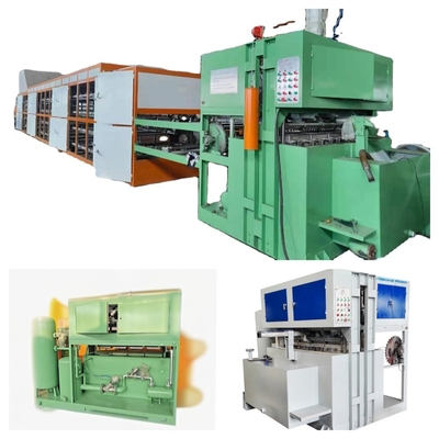 Línea de producción automática de bandejas de huevos para moldeo de celulosa 450 kg/h