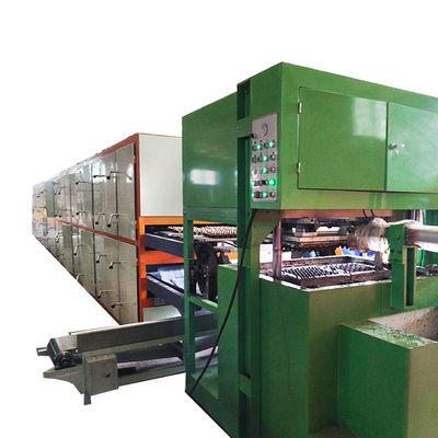 Máquina de bandeja de huevo de pequeña y alta capacidad para el negocio doméstico, línea de producción de bandeja de huevo tipo rotativo