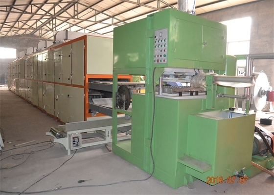 máquina de moldear de la celulosa 700pcs/hr que intercambia el tipo para la bandeja del huevo/la bandeja de la fruta