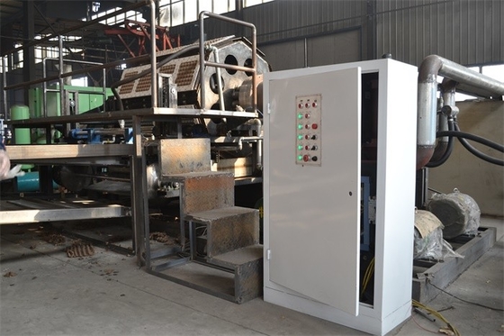 Máquina de fabricación de cartón de papel reciclada amistosa del huevo de Eco, máquina que moldea de la bandeja del huevo