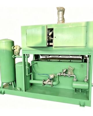 Máquina de elaboración de bandejas de huevos de papel Semi-automática estructura simple que produce 1500 piezas por hora Diseñado para pequeñas empresas