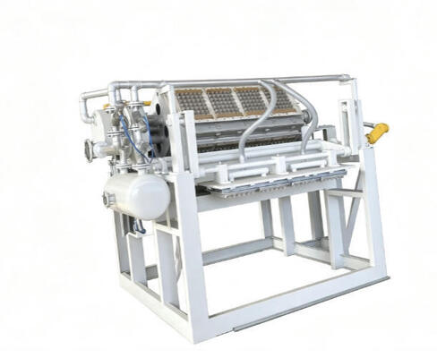 2500-5000pcs/h bandeja de papel de manzana bandeja de huevo máquina de cartón de huevo línea de producción de ahorro de energía controlado por PLC