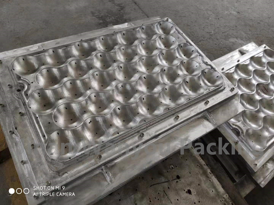 Máquina de moldear moldeada de la celulosa del envase de la pulpa pequeña con los moldes de aluminio